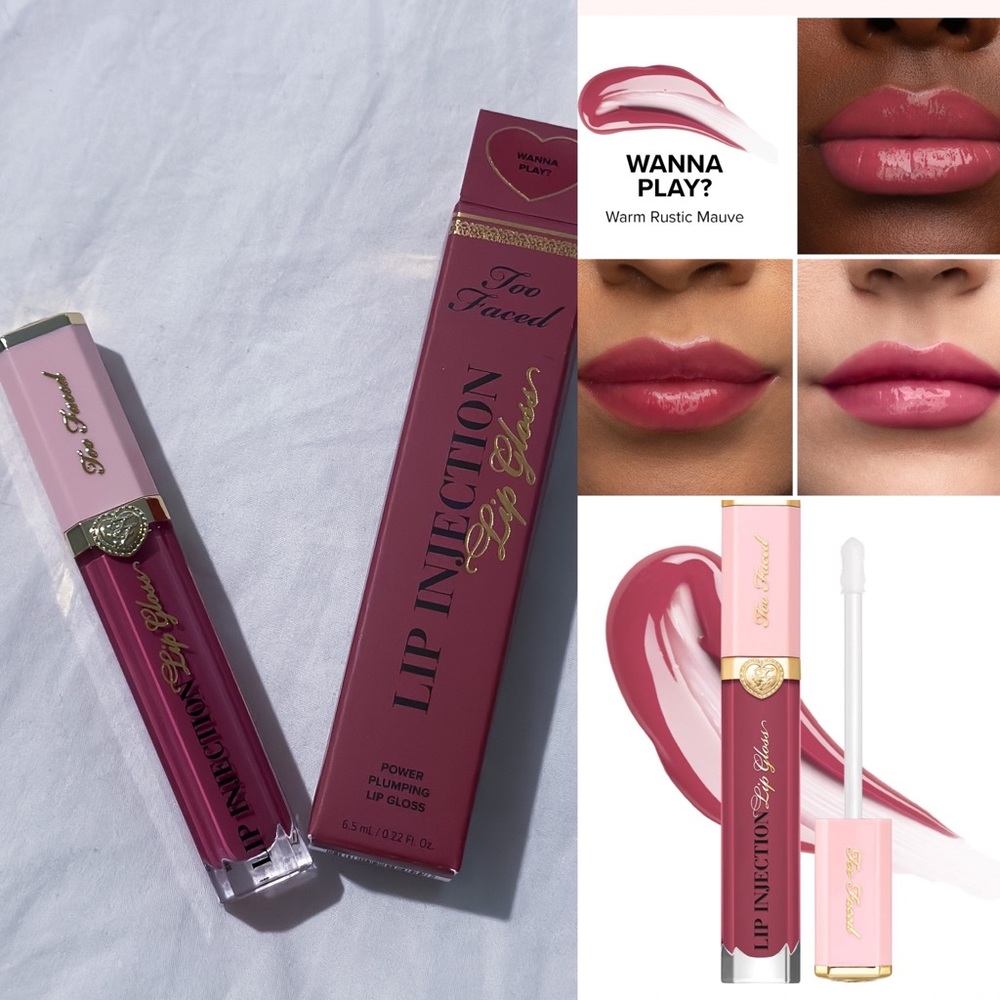 Too Faced Power Plumping Lipgloss in Wanna Play
